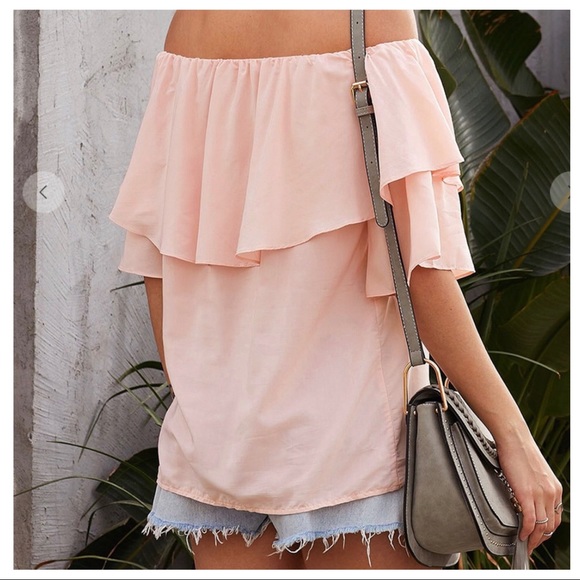 Boho Soft Breeze Layered Off The Shoulder Top - Picture 4 of 4